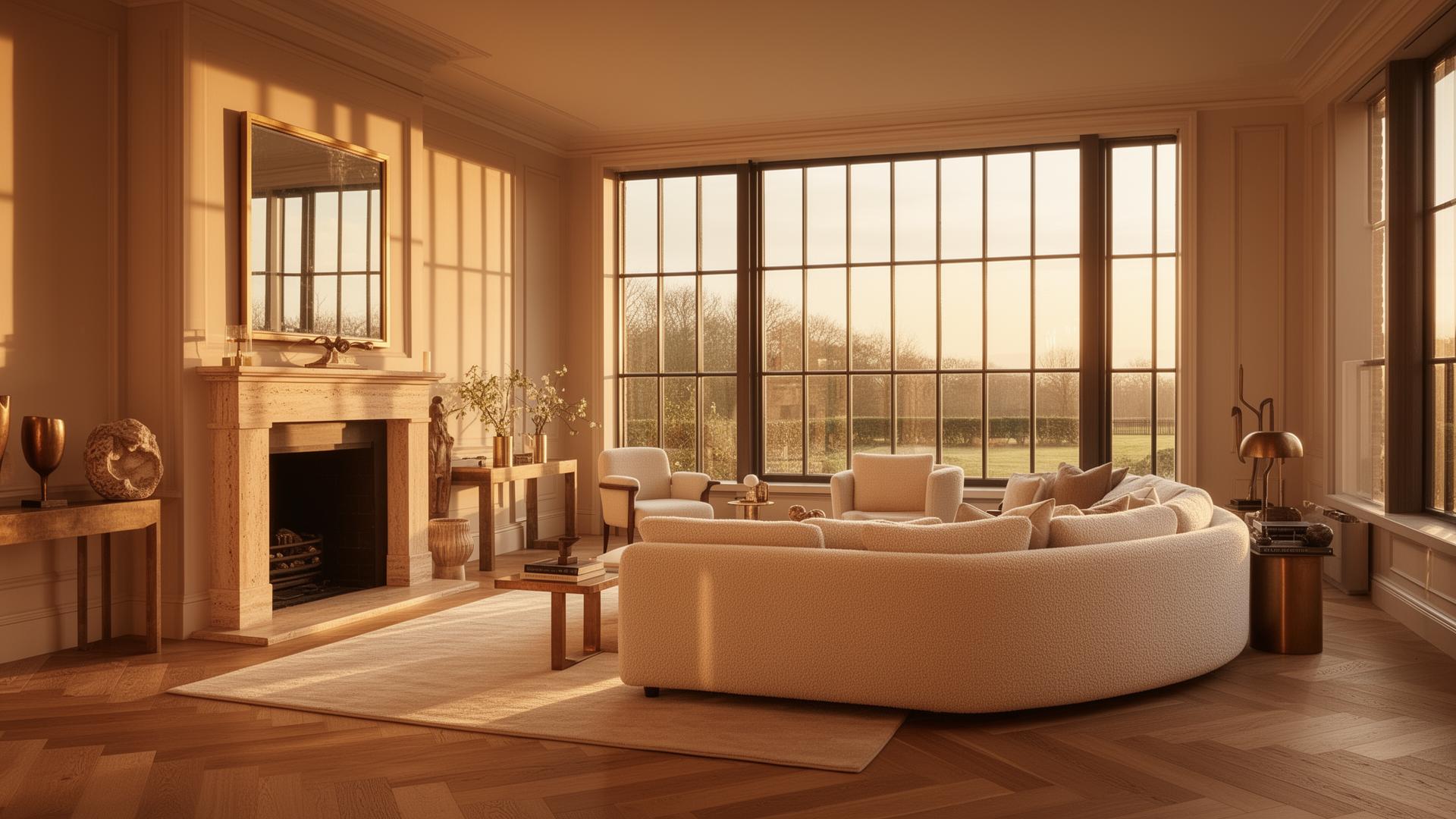 Luxury living room interior