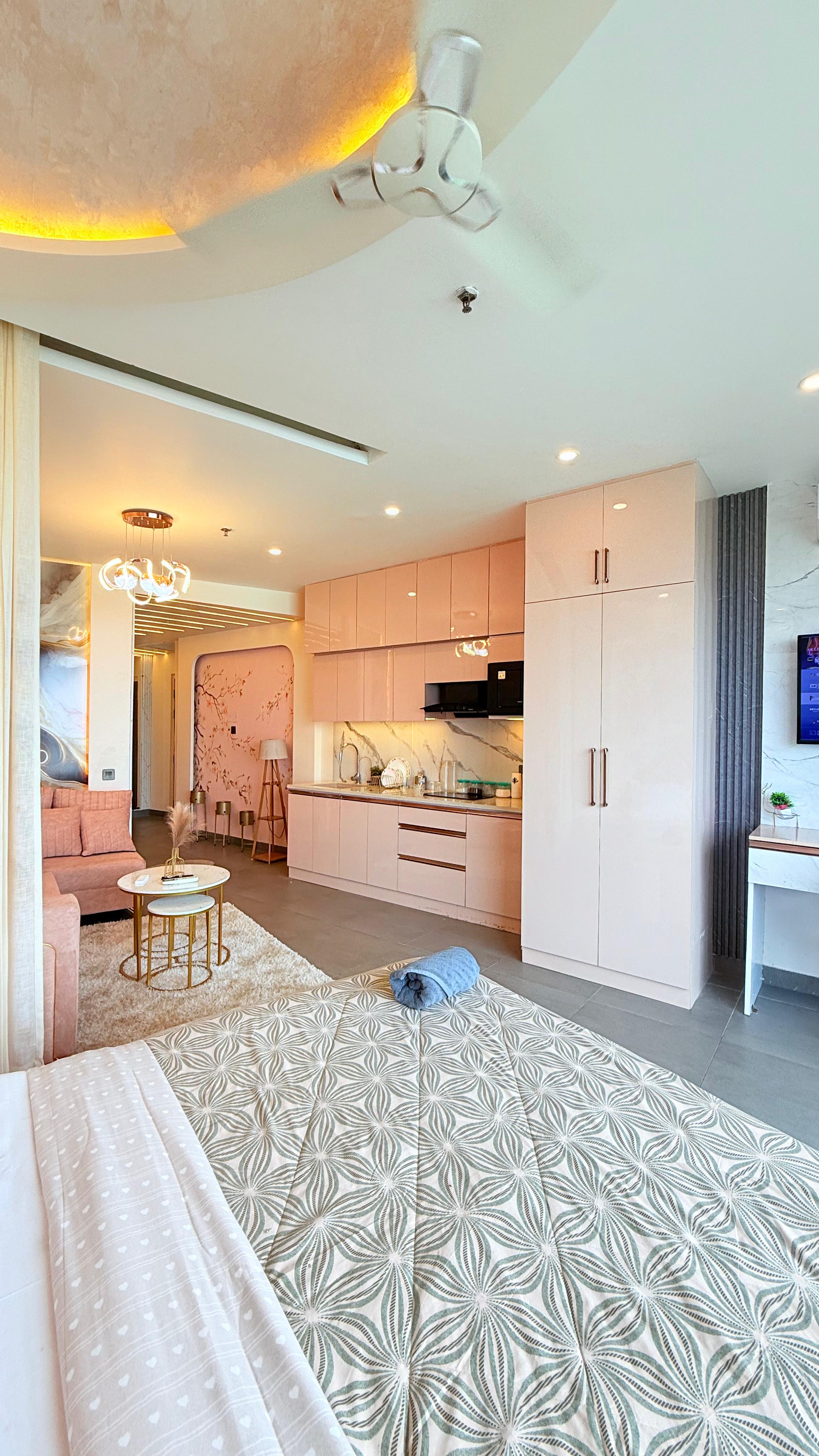Luxury studio flat interior